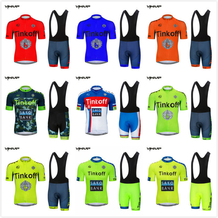 Cross-border exclusive for Shengbao bank Tinkoff cycling clothes suit short-sleeved men's jacket road bike breathable