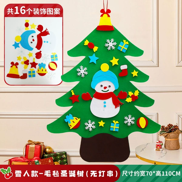 Christmas tree-felt snowman tree 3mm thick