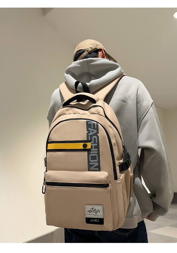 Kids Backpacks New Fashion Trend Backpack Large Capacity Outdoor Leisure Travel Bag Computer Bag Men's Backpack Student Schoolbag_voghion.com