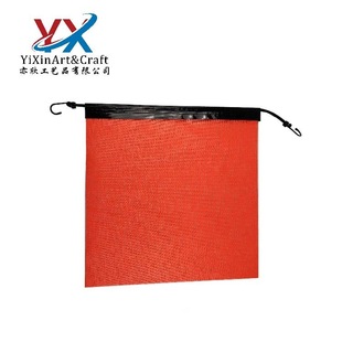 SOURCE manufacturers supply 46x46cm fluorescent orange mesh cloth warning flag Road interception warning flag outdoor delivery