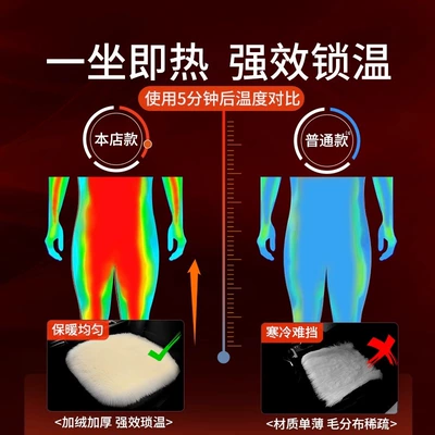 Mao Mat Car Rear Seat Wool pad