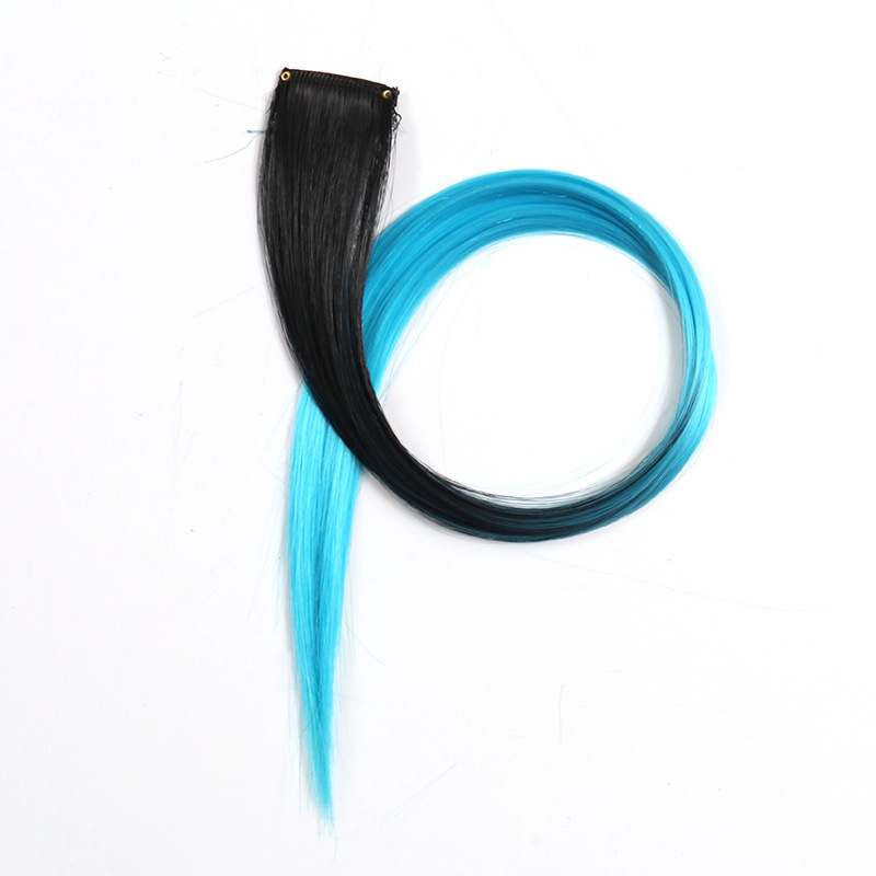 Perucas de color teñido bicolor tricolor orejas teñido una pieza de teñido extensión de cabello fábrica de pelucas en stock al por mayor
