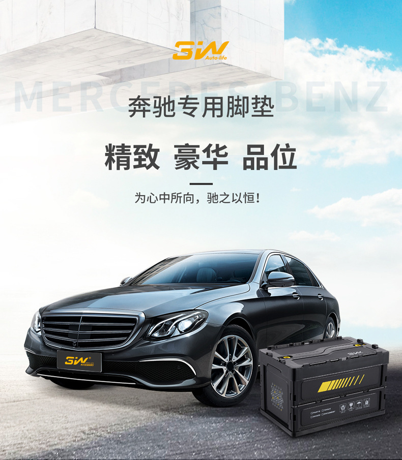 3W Full TPE Floor Mats For Mercedes-Benz C260L E300L GLA200 GLC260 CLACLS GT