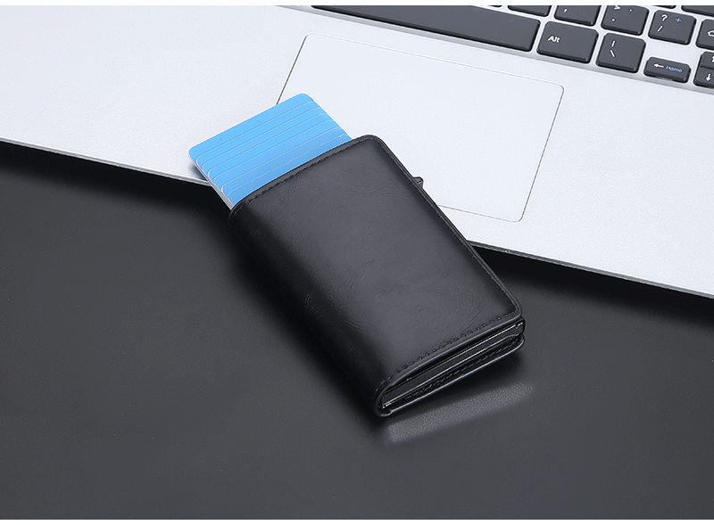 Men's Solid Color Pu Leather Open Card Holders display picture 4