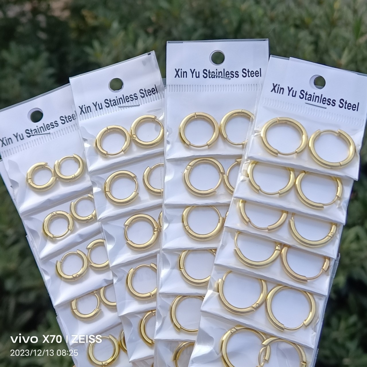 2.5 pendientes de acero de titanio gruesas y el mismo modelo crian orejas joyas de moda con pendientes de acero inoxidable con hilo redondo personalizado image 12