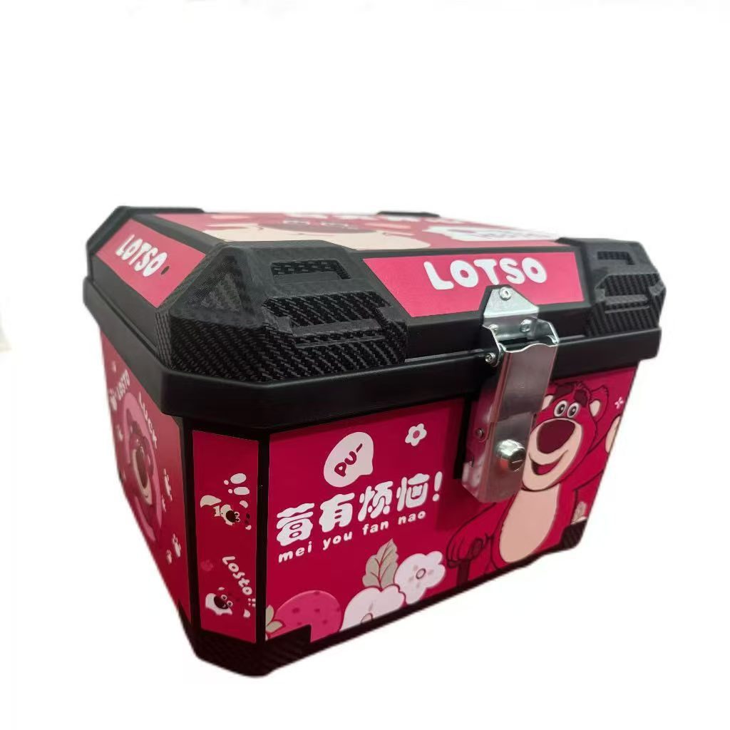 Electric Vehicle Trunk, Large-Capacity Delivery Box, Rider Equipment, Sealed Waterproof Outdoor Thickened Universal Motorcycle Trunk