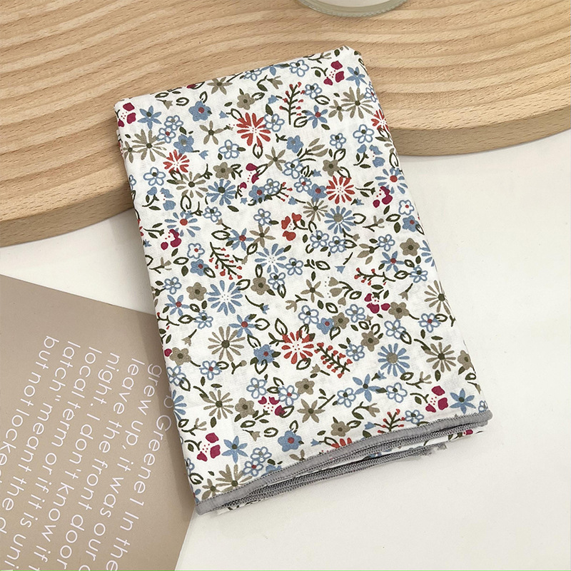 Verano y otoño japonés, flores de algodón, bufandas cuadradas, bufandas retrógradas para mujeres, bufandas de seda delgadas y frescas