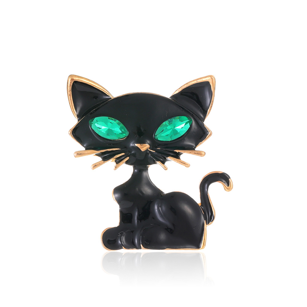 Creative simple Korean style cat brooch brooch temperament animal corsage fashion creative pin suit accessories