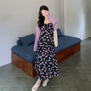 沐钧大码度假风天丝开衫吊带裙套装2026夏季新款纯欲两件套244969