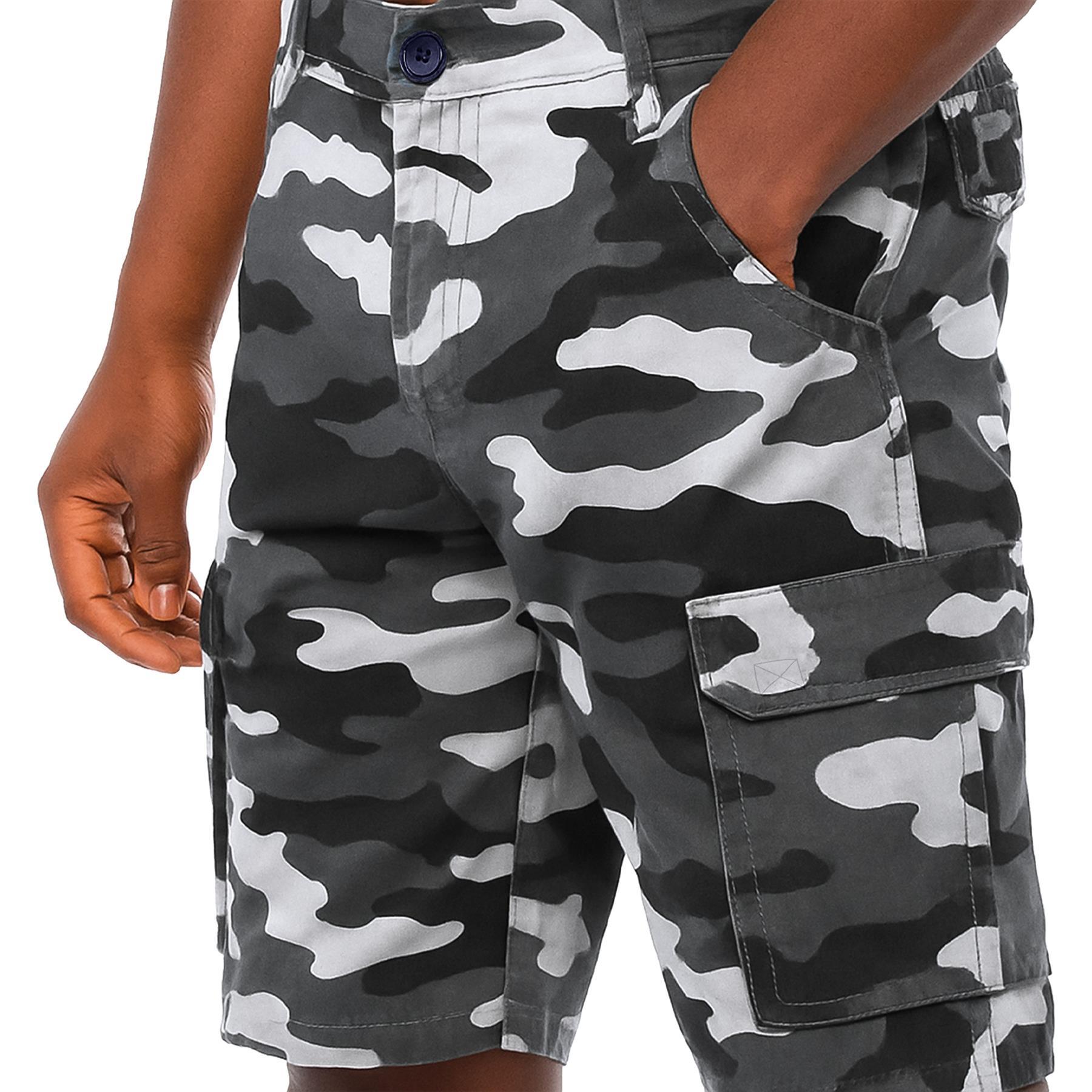 Herren Camouflage Cargoshorts Weit Geschnitten Mit Taschen_voghion.com