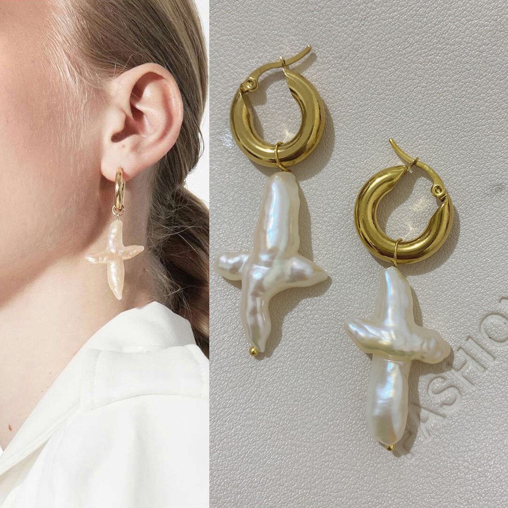 크로스 귀걸이 한 쌍의 EC5 * 20