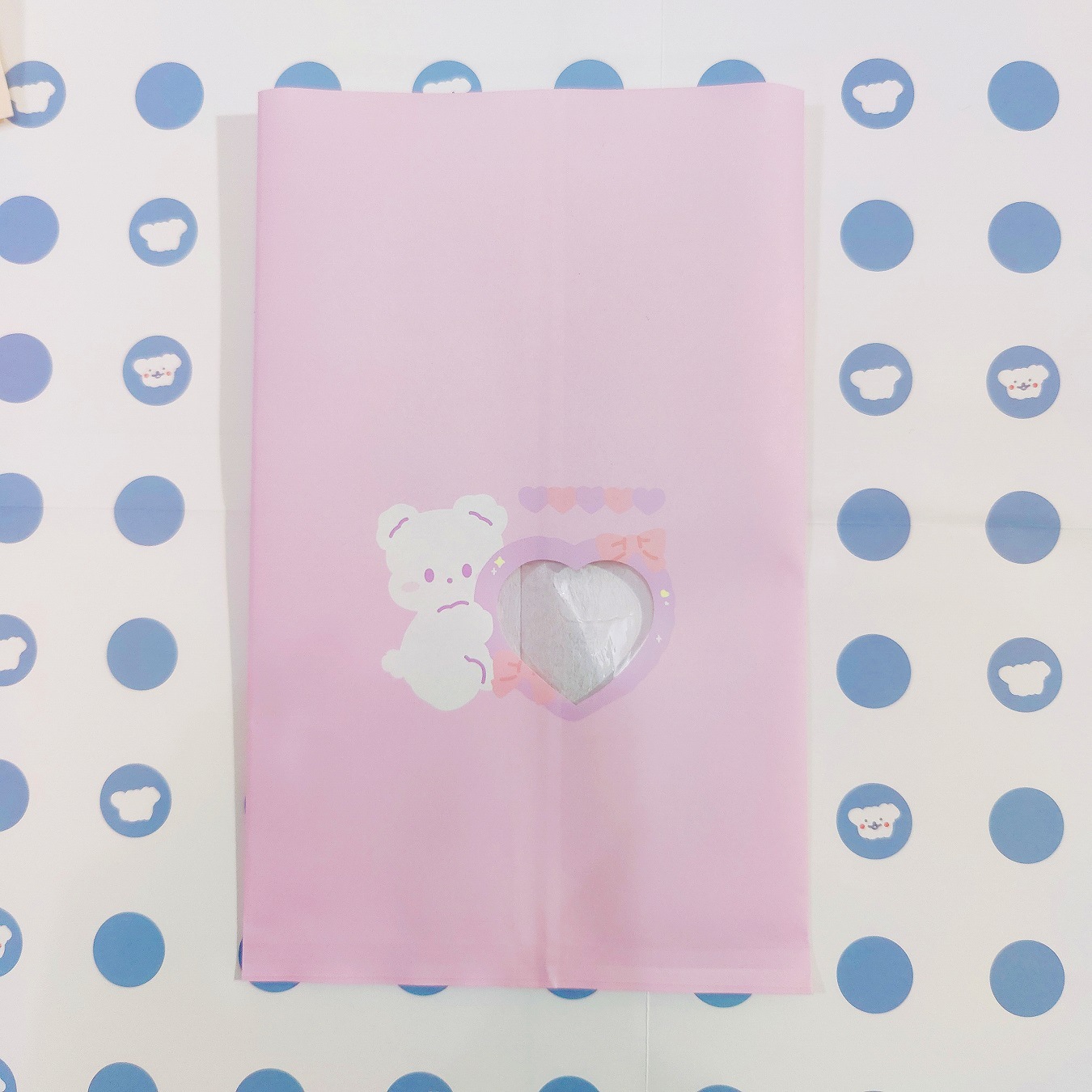 Japonés y coreano ins estilo lindo Internet celebridad FLO conejo bolsa de papel regalo joyería bolsa de embalaje foto accesorios de almacenamiento de papel