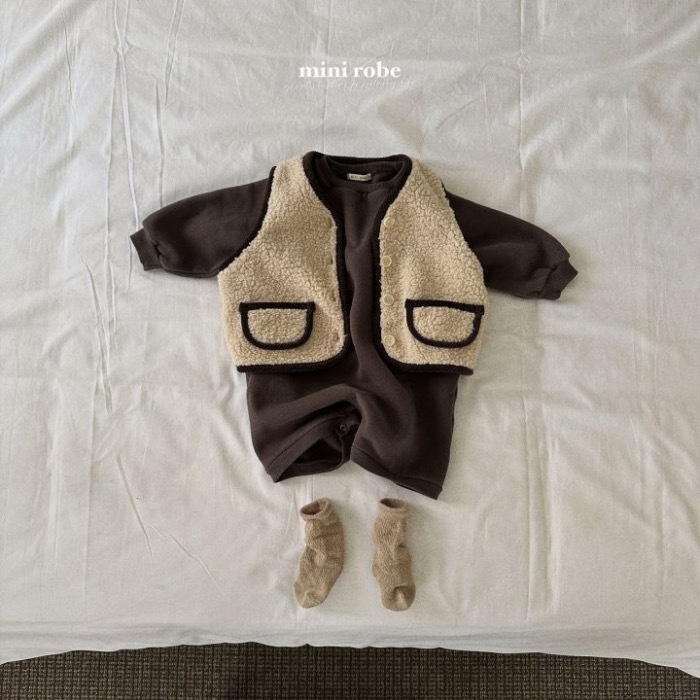 Niños y Niñas Chaleco de felpa bebé Otoño e Invierno ropa de estilo coreano ropa para niños bebé felpa engrosada Chaleco de desgaste exterior