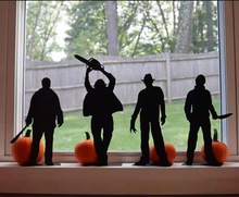 万圣节桌面阴影人物四件套 Halloween Table Top Shadow Figures