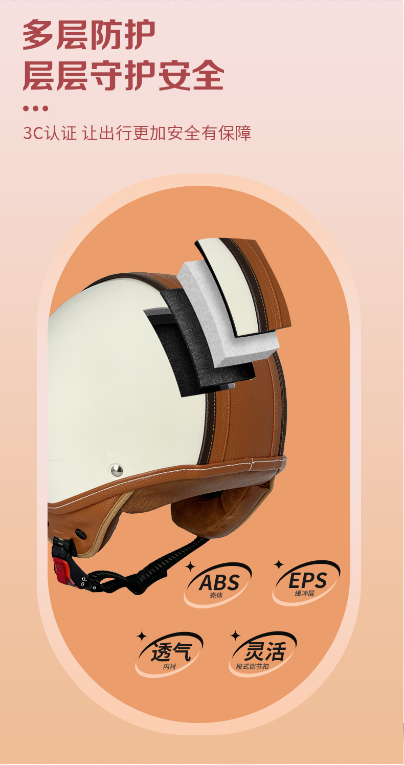 Voss Four Seasons Neutral 3C Certified Electric Motorcycle Helmet Men's and Women's Sunscreen Helmet with Lens Winter Warmth