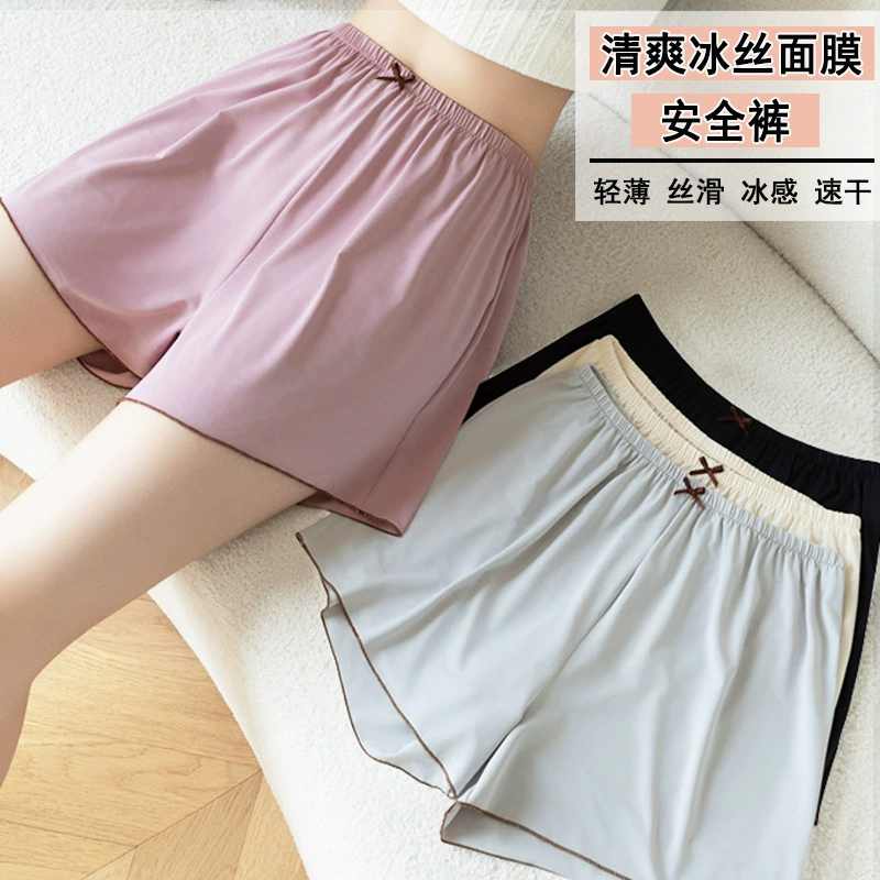 Легкие защитные брюки из ледяного шелка для женщин, тонкие, не скручивающиеся, антиэкспозиционные леггинсы, свободные, дышащие, большого размера 100kg шорты