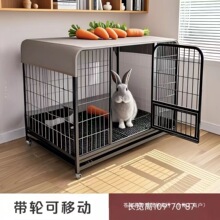 兔子笼家用室内兔笼带轮可移动带厕所兔笼大号超大空间宠物兔子笼