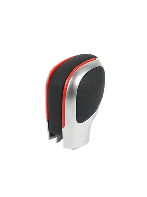 Cab and accessories Head Decorative Cover Shift Lever - perforated-pu-leather-red-edge