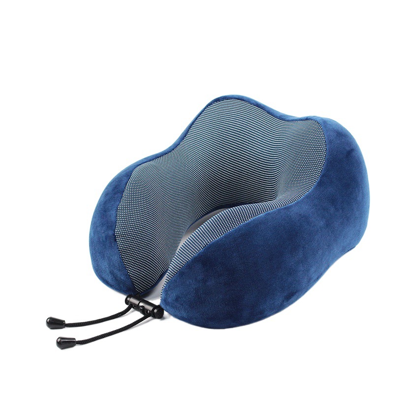 Almohada en forma de U transfronteriza almohada de viaje de negocios almohada de memoria en forma de U rebote lento protección del cuello espacio almohada de espuma de memoria regalo al por mayor
