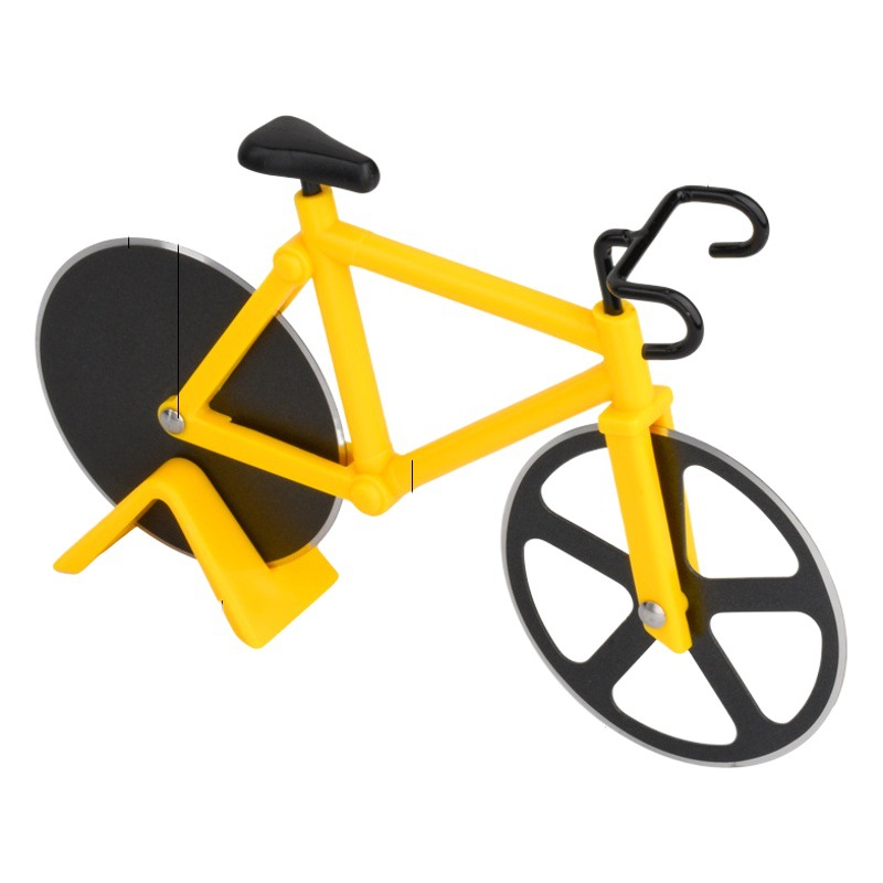 Bicicleta cortador de pizza motocicleta cortador de pizza doble rueda cortador de pizza cortador de panqueques rueda de panqueque