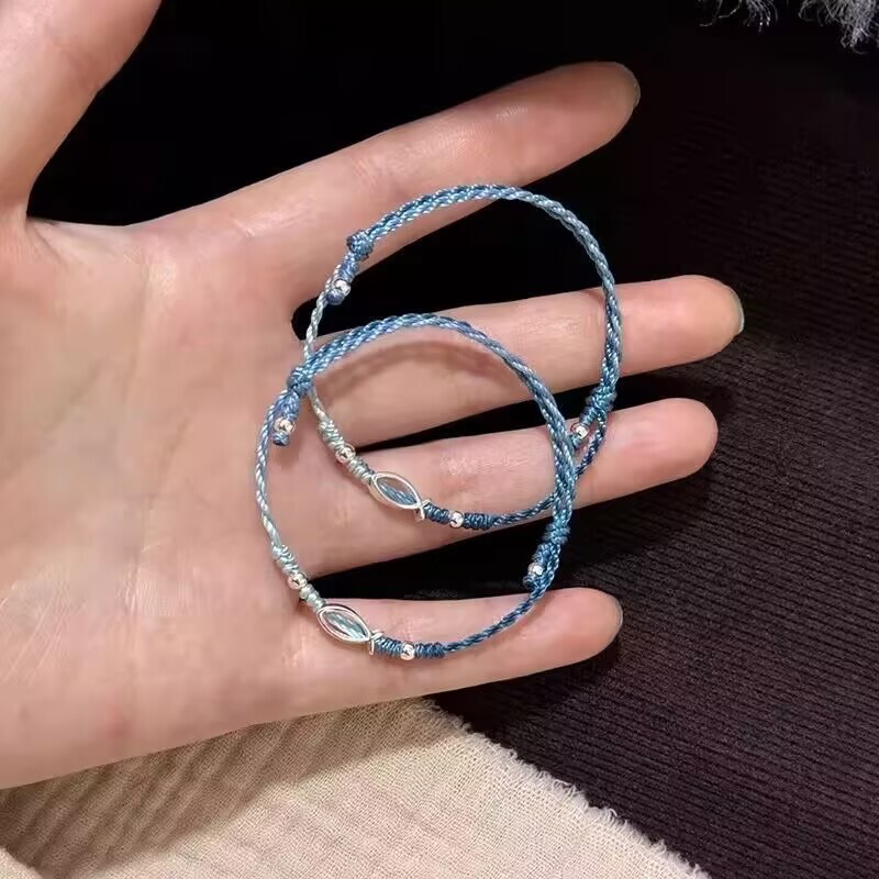 深海小鱼好运手工编织手绳小众手链轻奢百搭可调节闺蜜礼物锦鲤|undefined