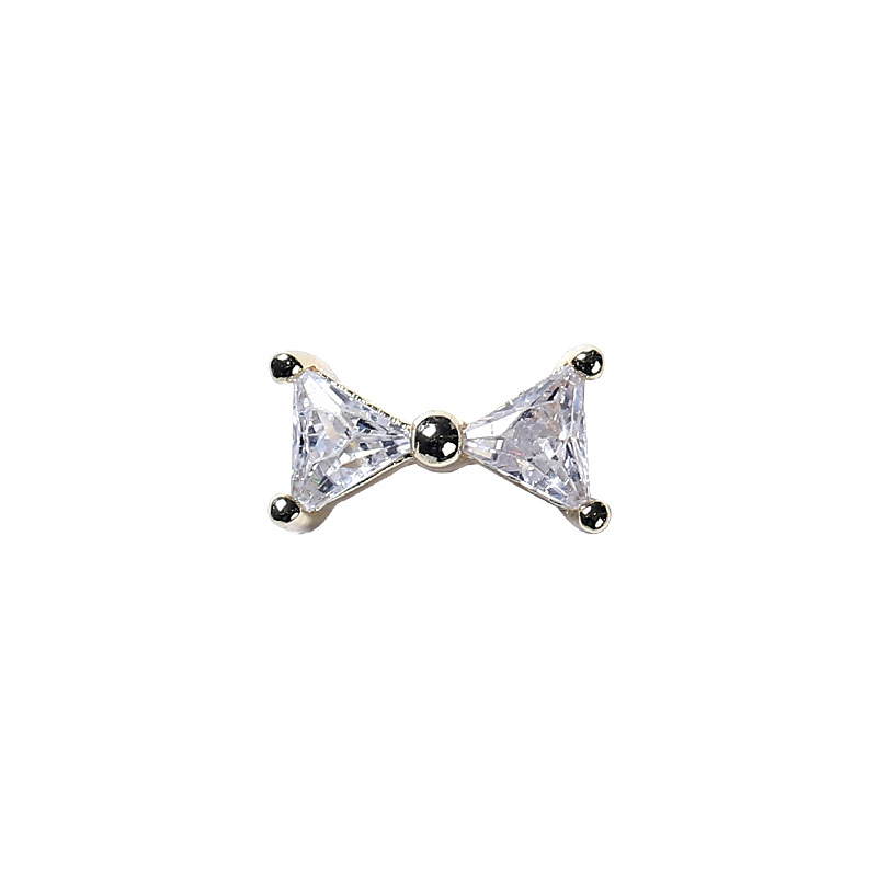 En LÍNEA DE MANICURA de la celebridad francés arco tridimensional uñas fototerapia avanzada cristal decorativo tamaño pequeño metal joyería diamante circón