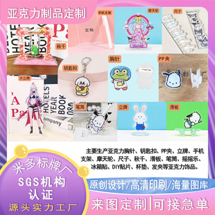 Animation Star Peripheral Sign Ornaments Acrylic Keychain Custom Cartoon Pendant Custom Key Chain Pendant