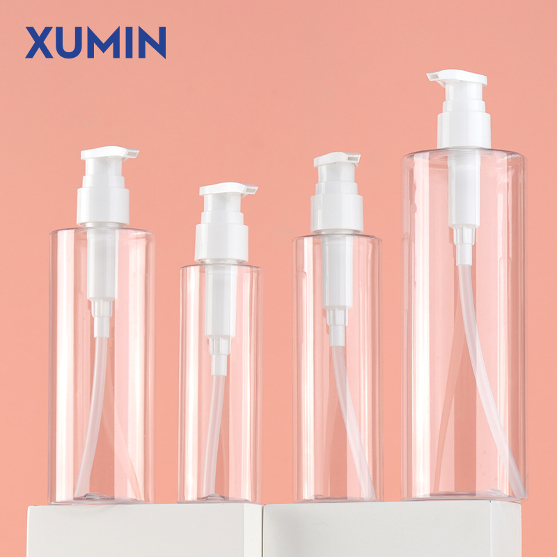 Botella de la cabeza de la bomba de presión cosmética al por mayor 100-250ml botella de loción corporal 300-500ml botella de champú