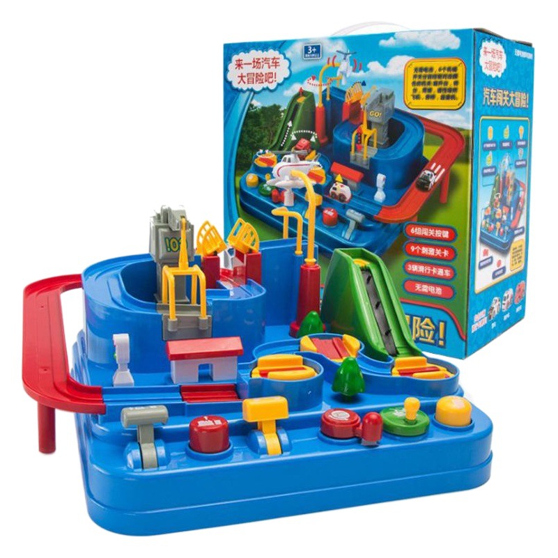 Tosiqi de los niños aventura coche aviones pista estacionamiento consola combinación juguete educativo niño