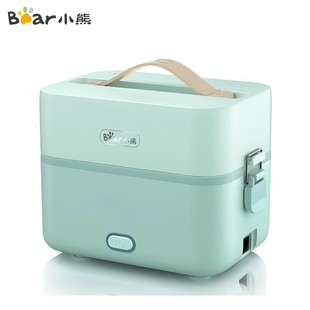 Bear DFH-B12E1 Electric Lunch Box for Office workers Portable Plug-in Electric Heating Cooking Stainless Steel Liner 1.2L