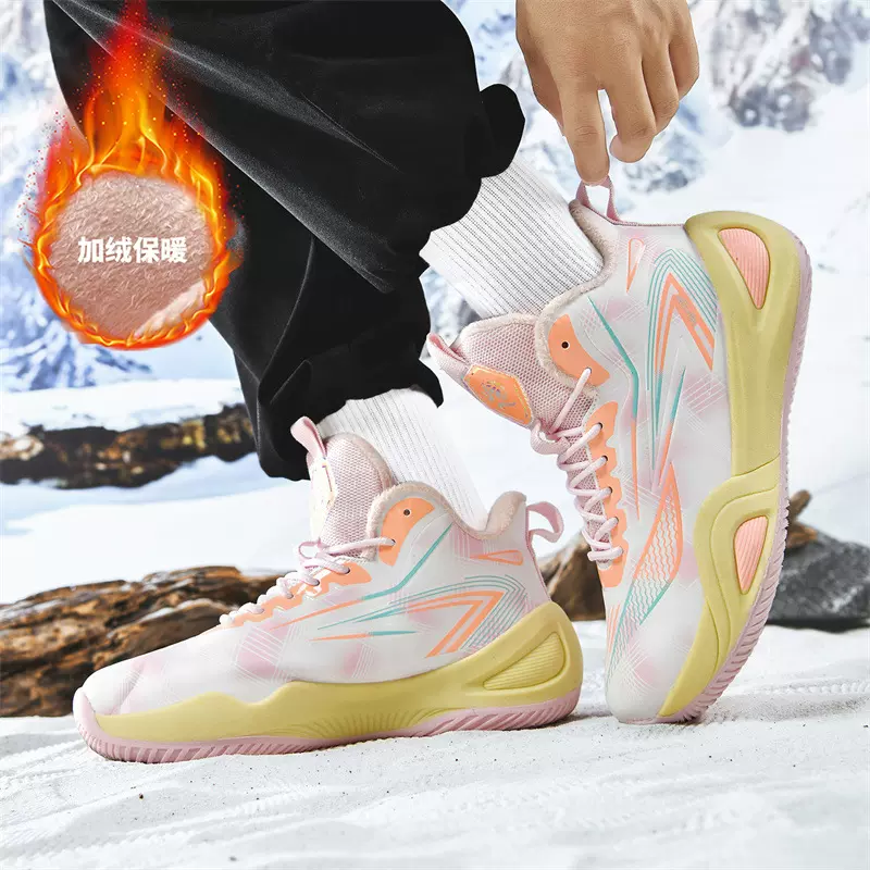 新款篮球鞋男鞋加绒保暖球鞋专业鞋子实战水泥地耐磨男款运动鞋男