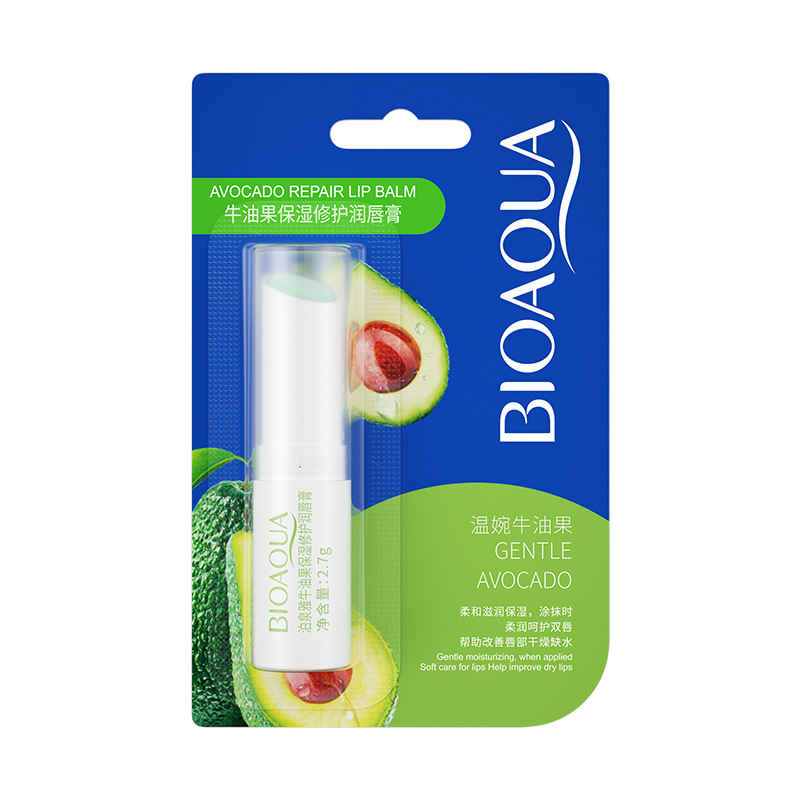 Bálsamo Labial Hidratante y Reparador de Aguacate Boquanya, Hidrata y Humecta, Reduce las Líneas de los Labios, Nutre y Previene la Resequedad.
