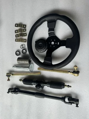 head parts wholesale, Motorcycle frame - 32cm-steering-wheel-with-steering-rod-equipped-with-a-33cm-telescopic-universal-joint