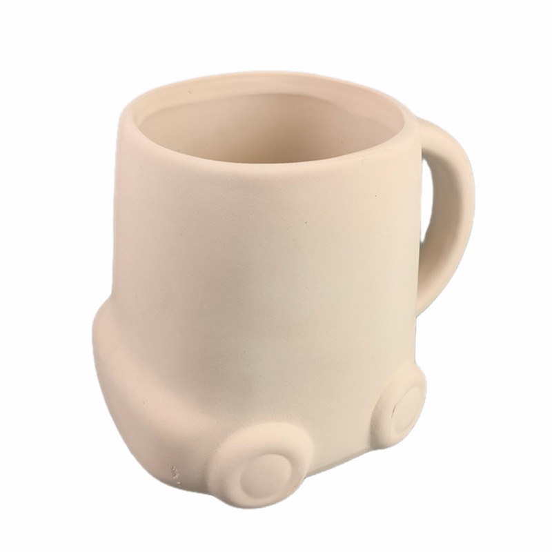 Taza pintada de bricolaje, taza pintada, pintura, cerámica, barra de cerámica, color bajo vidriado, barro blanco alto, temperatura media