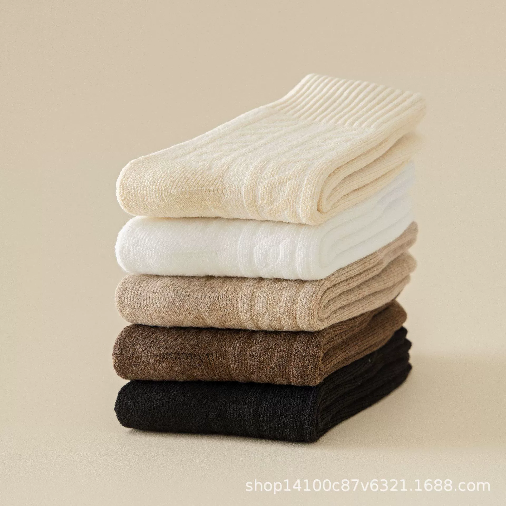 Keep warm Japanese knee socks, mid-length