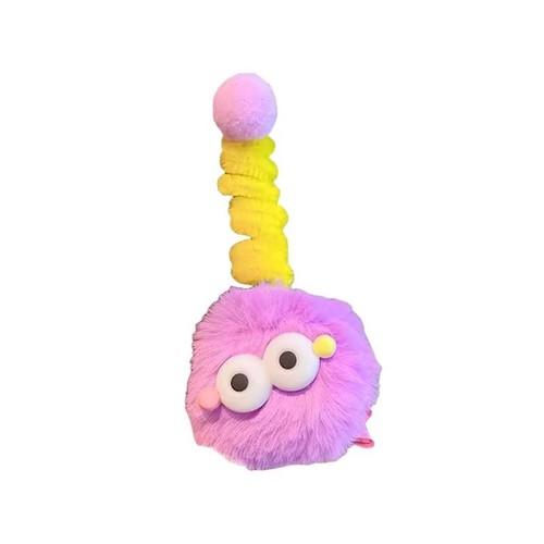 Cute cartoon small coal ball side fringe hair clip for girls, plush girl BB hair clip hair accessory