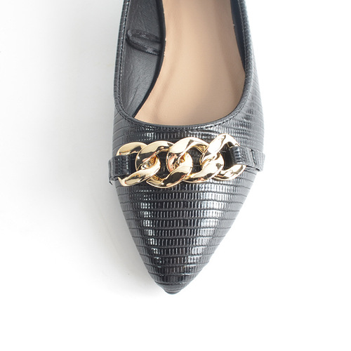 Foreign trade cross-border shallow chain flat shoes for women  summer and autumn soft sole women's shoes Women shoes