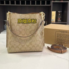 カルマC家茉莉mollieバケツバッグ老花の色合わせ気質大容量手提げトートバッグ通勤ショルダーバッグ