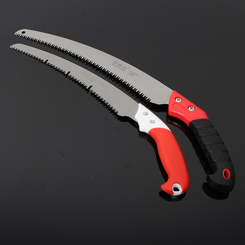 台湾青藤木270弯锯 木工锯 伐木锯 330带套带泄齿中齿腰锯 手锯子