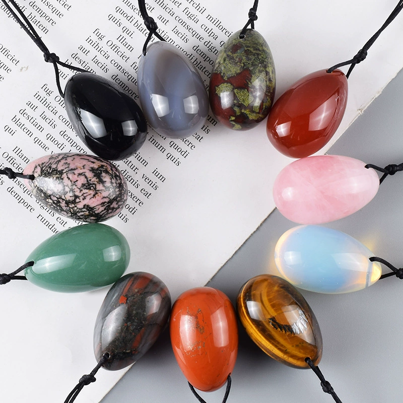40*25 middle number jade egg powder, jade, eggs, natural obsidian punching jade egg source manufacturers wholesale
