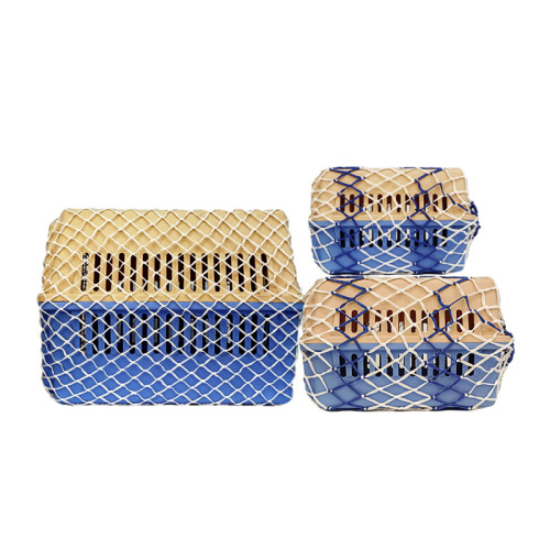 Pet airline checked box mesh bag, travel cat and dog flight protection mesh bag, cotton and linen fiber mesh bag