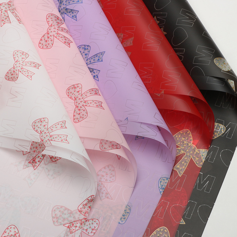 Huaxi Fanghua nudo floral embalaje de papel DIY arco hecha a mano ramo de flores regalos de papel florista materiales de flor
