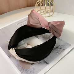 韓版新款雙色扭結打結髮箍女 時尚百搭高級感頭箍壓發卡簡約頭飾