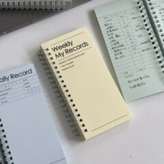 韩系简约A6线圈手帐本高颜值ins风多功能生活记录计划打卡笔记本
