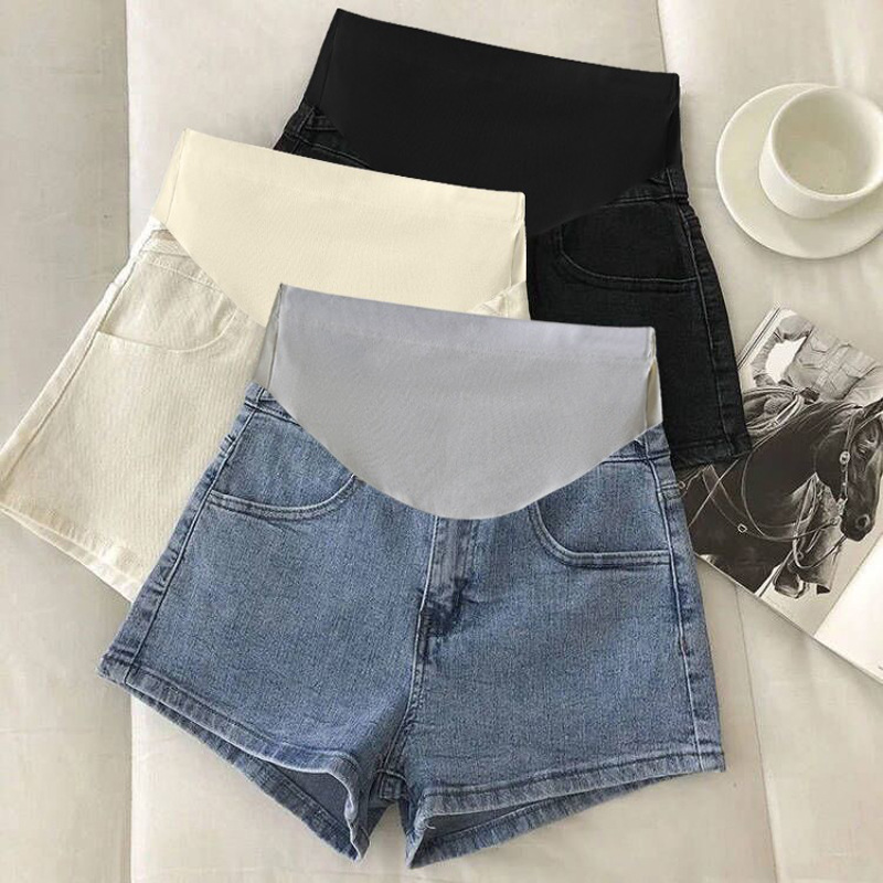 Pregnant Women's Shorts Summer Outer Wear Thin Jeans for Early Pregnancy Small Summer plus size Wide Leg Pants Summer Summer