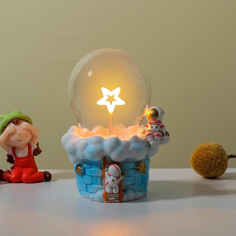 Lámpara de noche lámpara luminosa base de resina creativa para gatos adornos de animales decoración de escritorio exhibición artesanía regalos