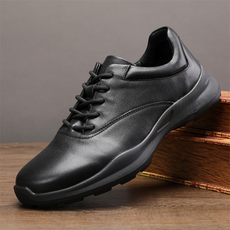 Casual breathable genuine leather factory direct men's leather shoes autumn and winter New First layer cowhide men's leather shoes sneaker