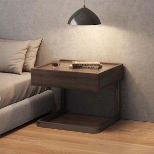 One-Piece Bedside Table Bedside Table Hotel B&B Accessible Luxury High-End Storage Rack 2025 New Cabinet