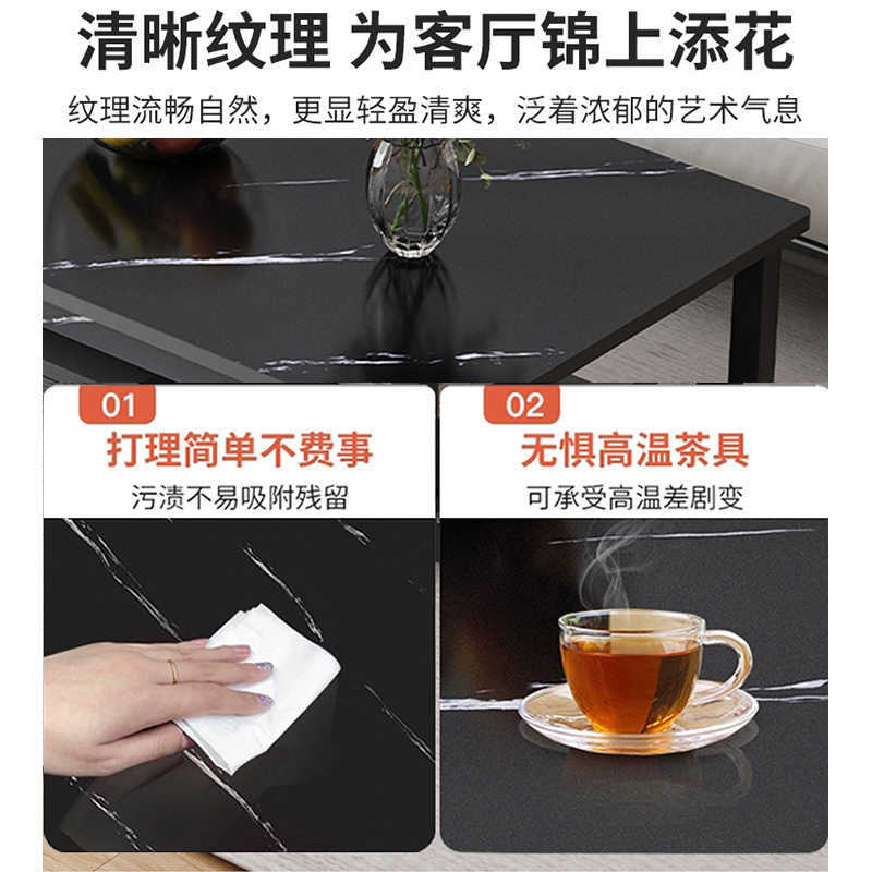 Mesa de té sala de estar pequeña casa pequeña mesa de alquiler simple sofá moderno simple mesa de té 2024 nuevo