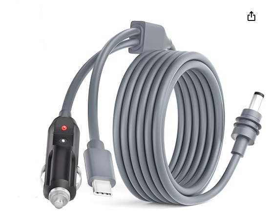 Cross-border hot-selling fourth-generation fan model one-to-three type C to DC cigarette lighter USB three-in-one power supply